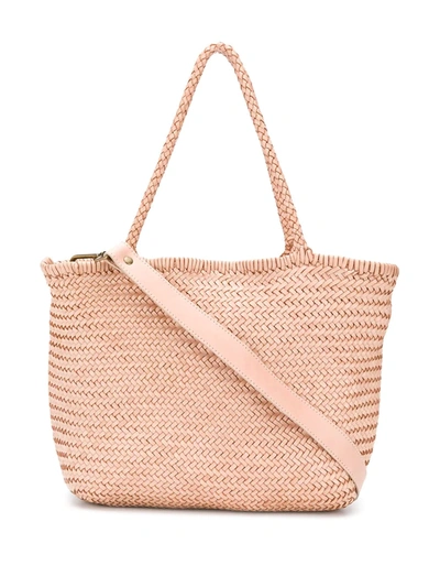 Officine Creative Susan 01 Woven Tote Bag In Pink