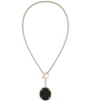 Isabel Marant Chain Link Pendant Necklace In Black
