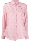 Stella Mccartney Jacquard-woven Horse Shirt In Pink