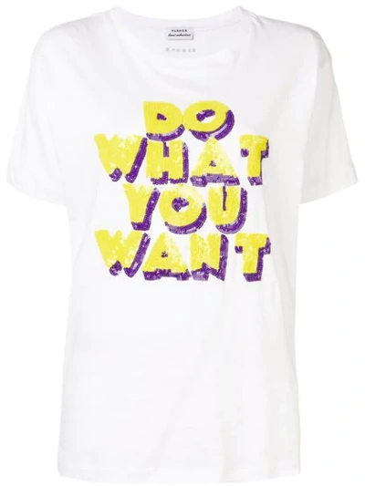 P.a.r.o.s.h. Sequined Cotton T-shirt In White