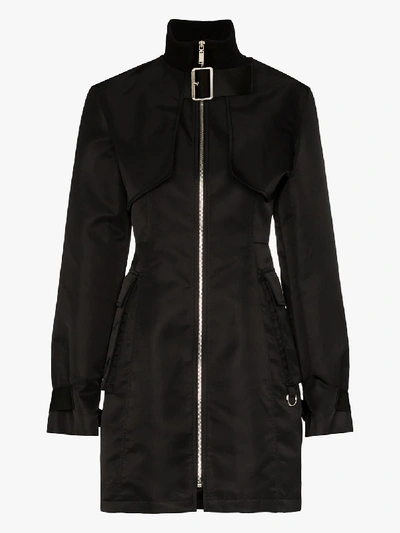 We11 Done Detachable Bomber Jacket Dress In Black