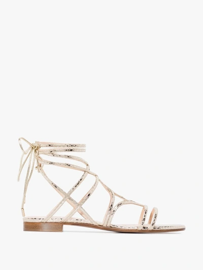 Nicholas Kirkwood 'selina' Sandalen, 25mm In Gold