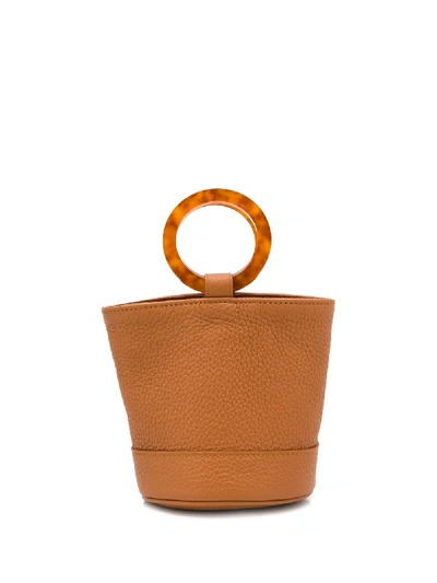 Simon Miller Bonsai Leather Bucket In Brown