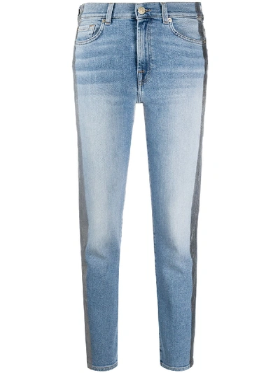 7 For All Mankind Roxanne Denim Jeans In Blue