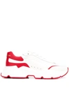 Dolce & Gabbana Nappa Daymaster Sneaker In White Red