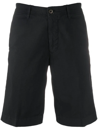 Incotex Stretch Fit Chino Shorts In Black