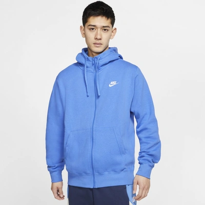 Nike Sportswear Club Fleece Men's Full-zip Hoodie In Blue