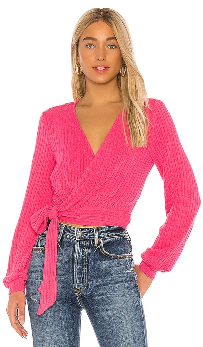 Lovers & Friends Wind Sweater In Hot Pink