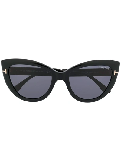 Tom Ford Anya Black Cat-eye Sunglasses
