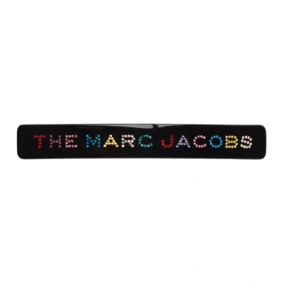 Marc Jacobs Crystal-embellished Black Hair Clip