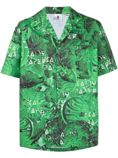 Daily Paper Hajo Green Printed Shell Shirt