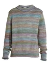 Acne Studios Striped Sweater Blue Melange