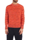 Acne Studios Striped Sweater Saffron Orange Melange