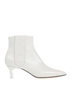 Casadei Ankle Boots In White