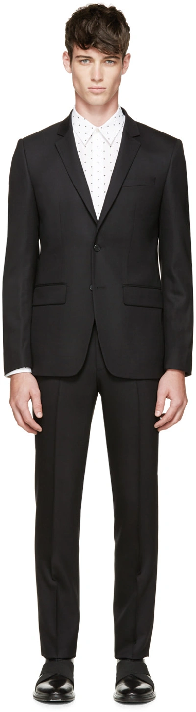 Givenchy Twill Wool Jacket In Nero