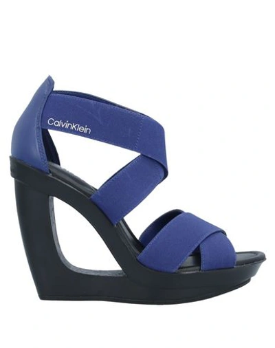 Calvin Klein Sandals In Blue | ModeSens