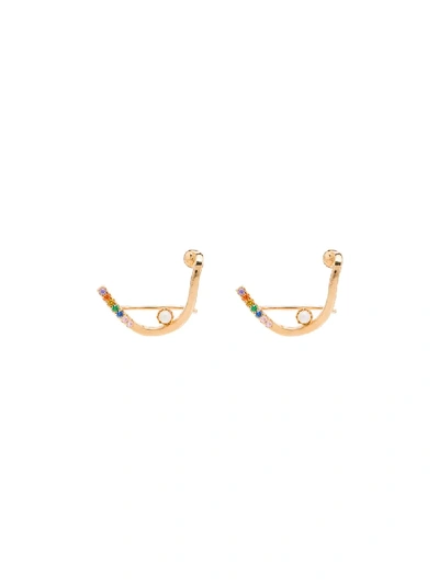 Cornelia Webb 24kt Gold-plated Rainbow Ear Cuff