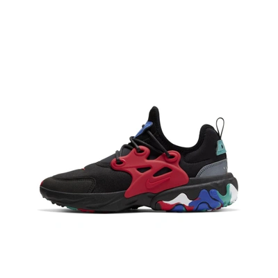 Nike React Presto Mc Big Kids' Shoe In Black,hyper Blue,neptune  Green,university Red | ModeSens