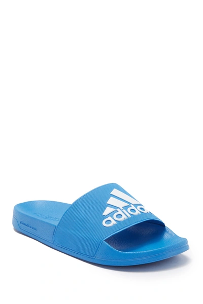 Adidas Originals Adidas Men's Adilette Shower Slide Sandals In Trublu/ftw