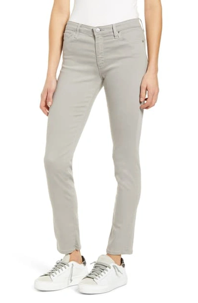 Ag Prima Sateen Mid-rise Crop Cigarette Pants In Florence Fog