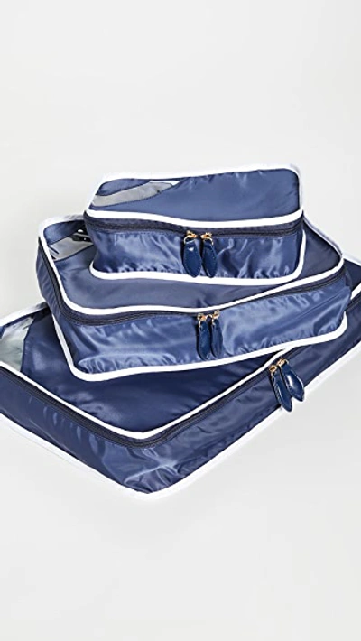 Paravel Packing Cube Quad Set In Scuba Navy
