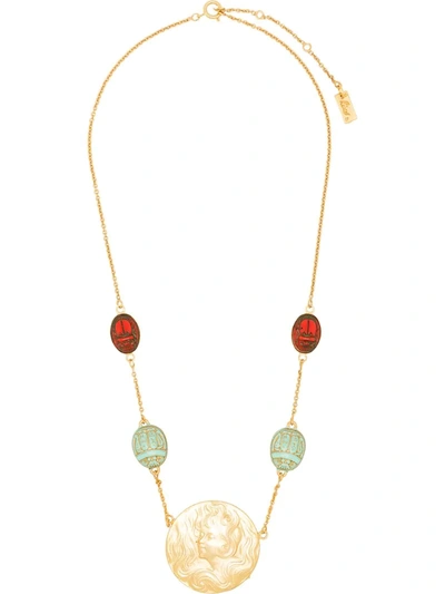 Rixo London Saturn Gold-plated Beaded Necklace