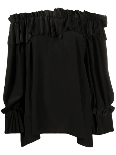 P.a.r.o.s.h Off The Shoulder Blouse In Black