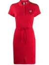 Rossignol Cotton Polo-dress In Red