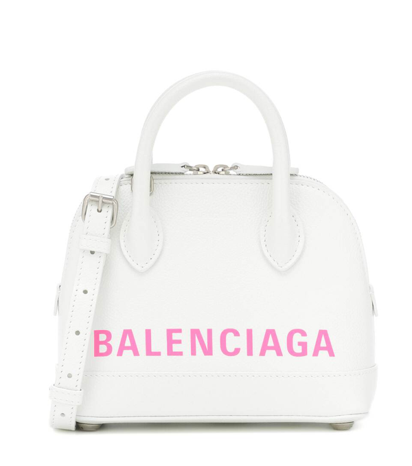 Balenciaga Women's Small Ville Leather Top Handle Bag In White | ModeSens