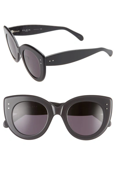Alaïa 48mm Cat Eye Sunglasses In Grey