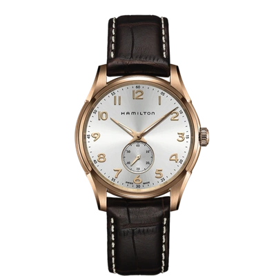 Hamilton Jazzmaster Thinline Small Second Quartz In Silver