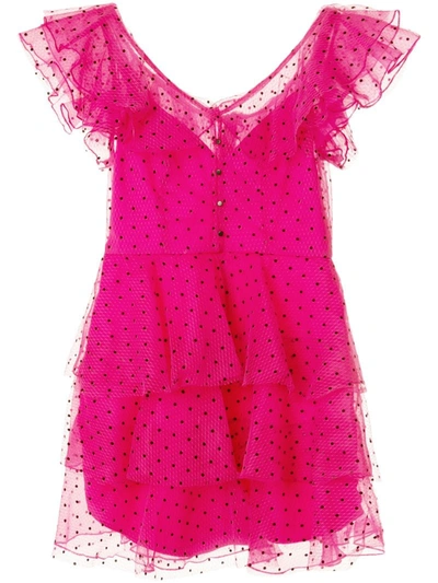 Alice Mccall Space Odyssey Frilled Mini Dress In Pink