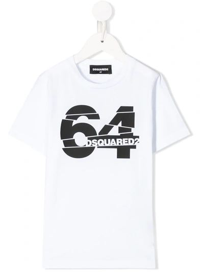Dsquared2 Kids' 64 T-shirt In White