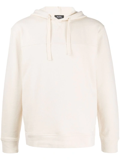 Apc Long Sleeved Hoodie In Neutrals