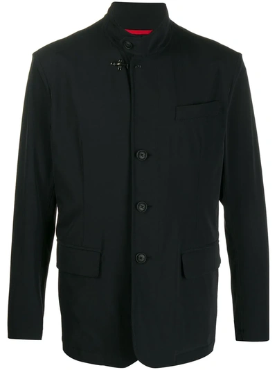 Fay Lobster Clasp Detail Light Jacket In Black