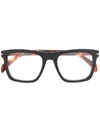 David Beckham Eyewear Rectangular Frame Glasses In Black