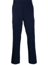 Gucci Trousers With Embroidery In Blue