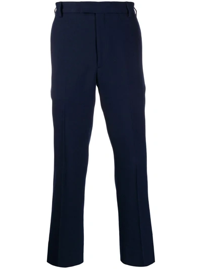 Gucci Trousers With Embroidery In Blue