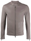 Desa 1972 Fitted Zipped Jacket In Grey