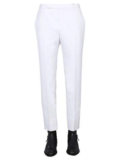Saint Laurent Tailored Trousers In White