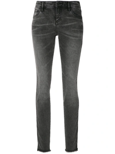 Armani Exchange Super Skinny Jeans In Grey