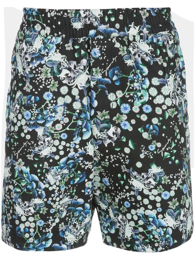 Givenchy Floral-print Cotton Shorts In Multicolor