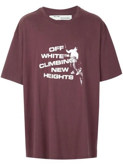 Climbing New Heights プリントTシャツ Off-white Climbing New