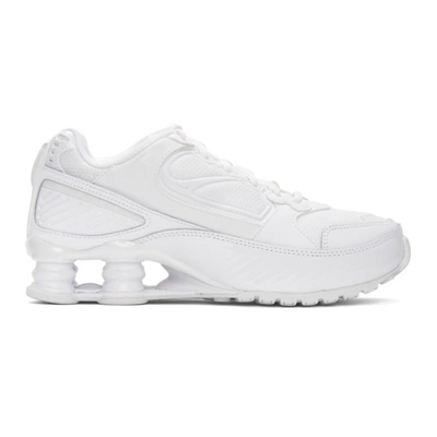 Nike White Shox Enigma Sneakers In 101 White