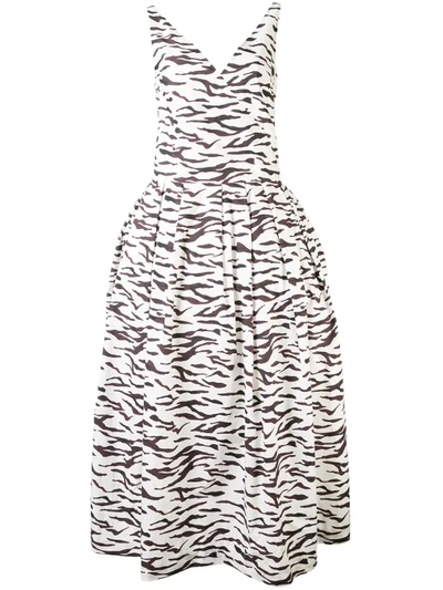 Rejina Pyo Julianne Animal-print Maxi Dress In White