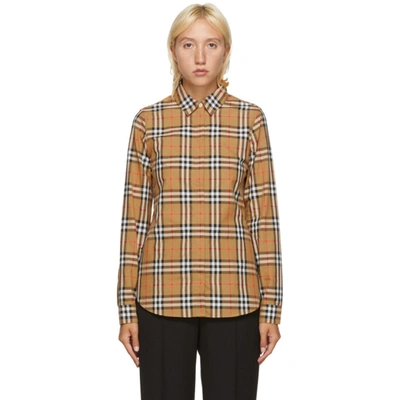 Burberry Crow Shirt In Check