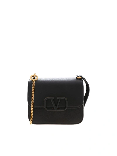 Valentino Garavani Vsling Shoulder Bag In Black