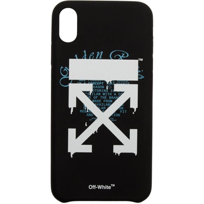 Off-white Dripping Arrows Iphone Xr Case In Black