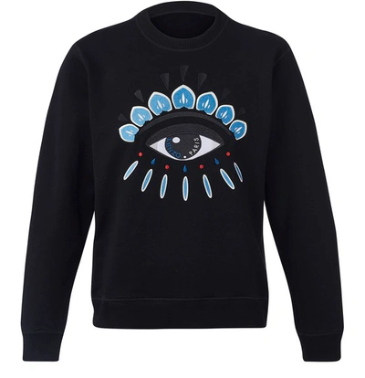 Kenzo Eye Embroidery Sweatshirt In Black