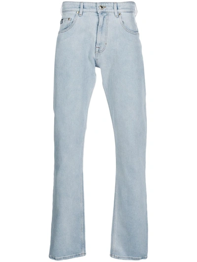 Versace Jeans Couture Slim Jeans In Light Blue Stretch Cotton